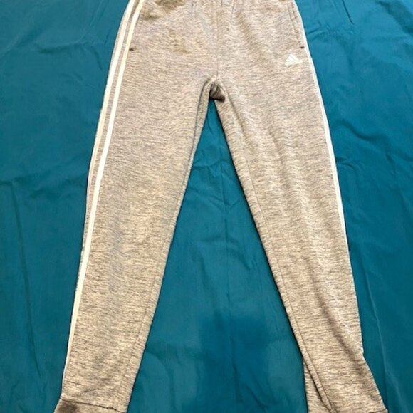 XL/18 Unisex Kids Adidas Gray Jogger Track Pants Boys Girls - Picture 2 of 5
